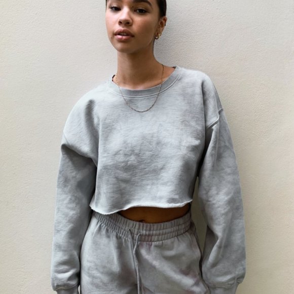 Tna COZYAF Boyfriend Cropped Sweatshirt NWOT - Picture 3 of 7